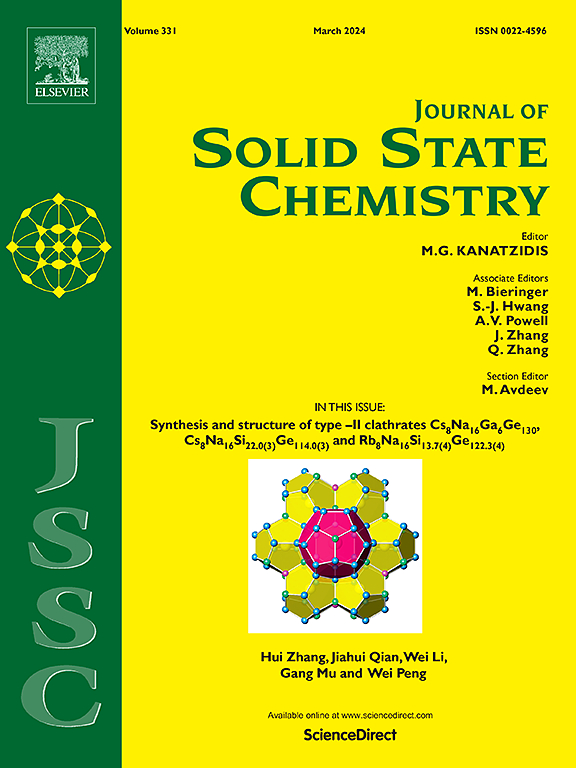 Go to journal home page - Journal of Solid State Chemistry